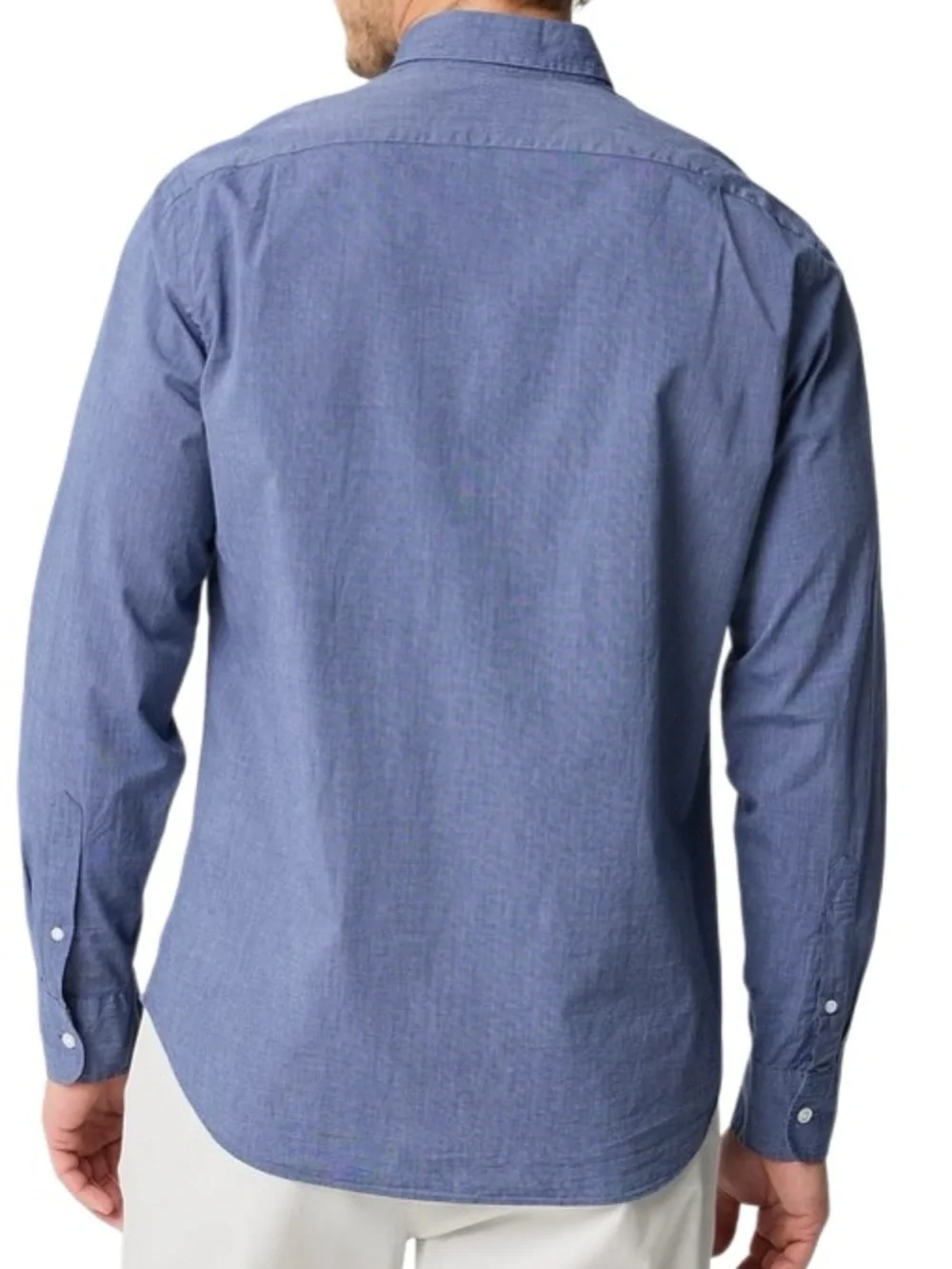 J Crew Classic Flex Washed Long Sleeve Button Down in Blue Men’s L
